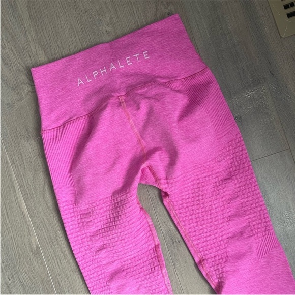 Alphalete Pants - Alphalete Halo Leggings Barbie Pink Like New Size Small